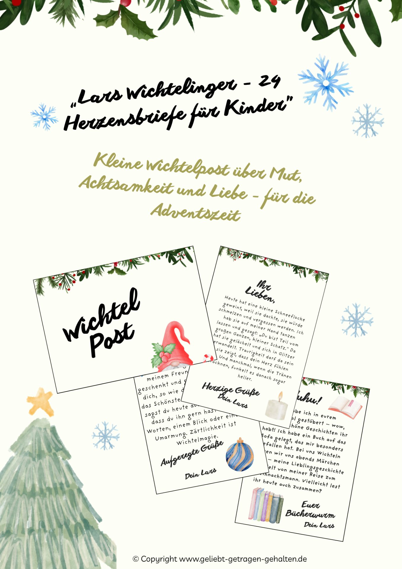 Adventskalender zum Drucken